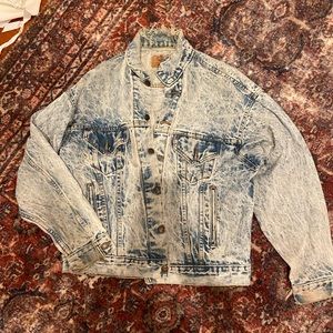 Vintage Levis Acid Wash Jean Jacket